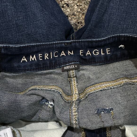 American Eagle Men Jeans Size 30 Dark Wash Blue Denim Original Bootcut - Picture 3 of 7